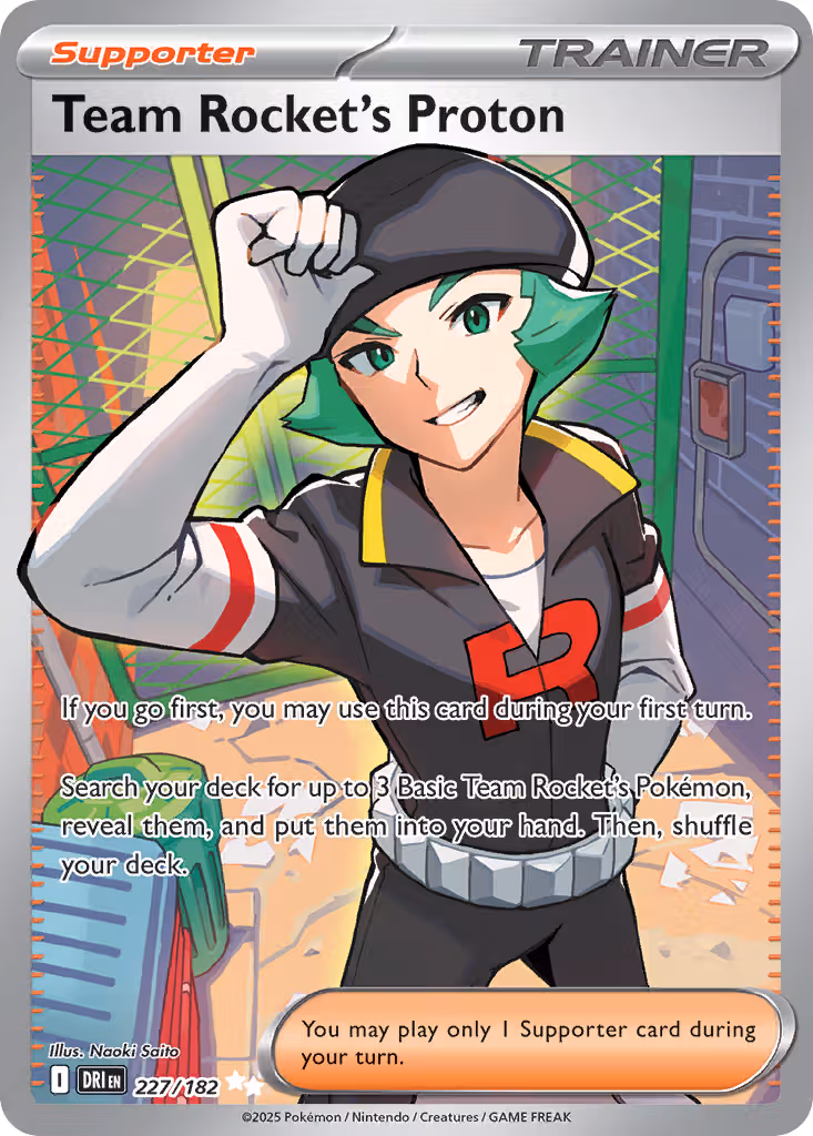 Team Rocket's Proton 227/182 Pokemon card