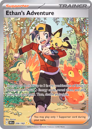 Ethan's Adventure 236/182 Pokemon card