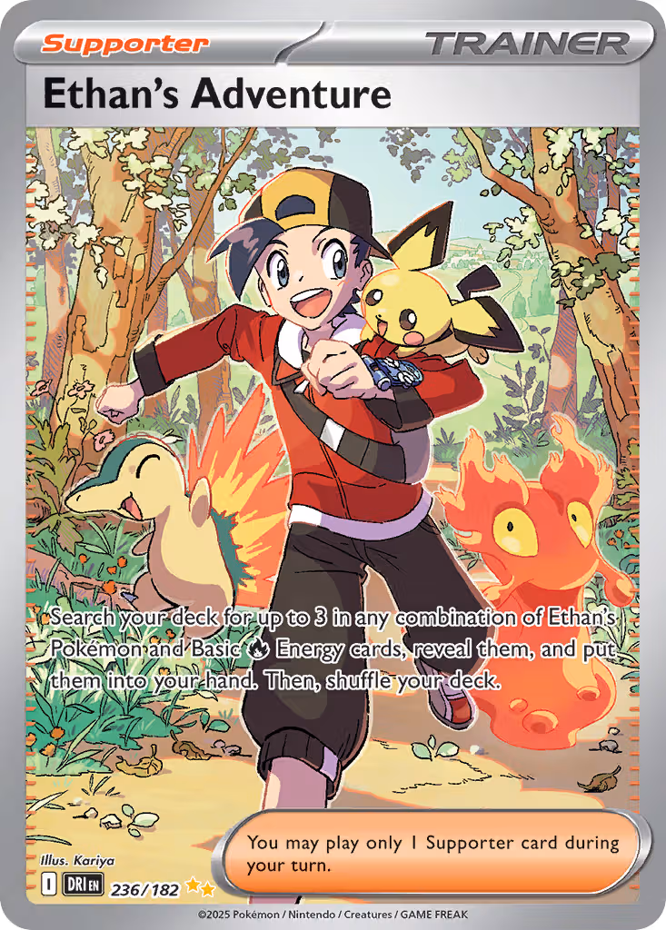 Ethan's Adventure 236/182 Pokemon card