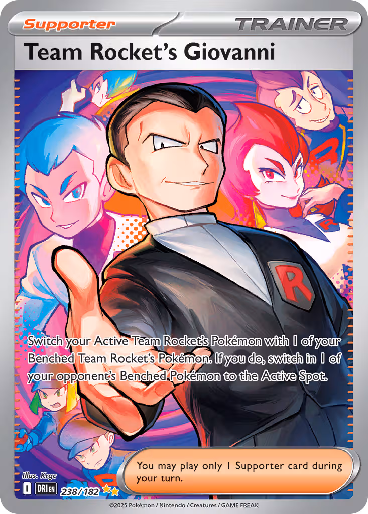 Team Rocket's Giovanni 238/182 Pokemon card