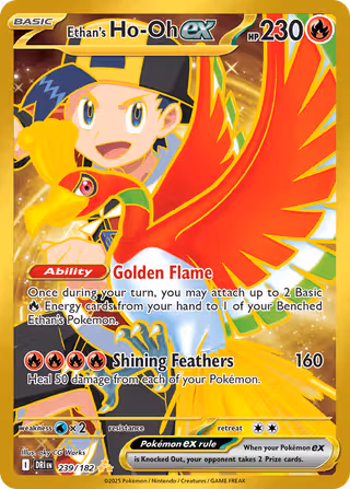 Ethan's Ho-Oh ex 239/182 Pokemon card
