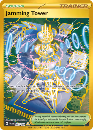 Jamming Tower 243/182 Pokemon card
