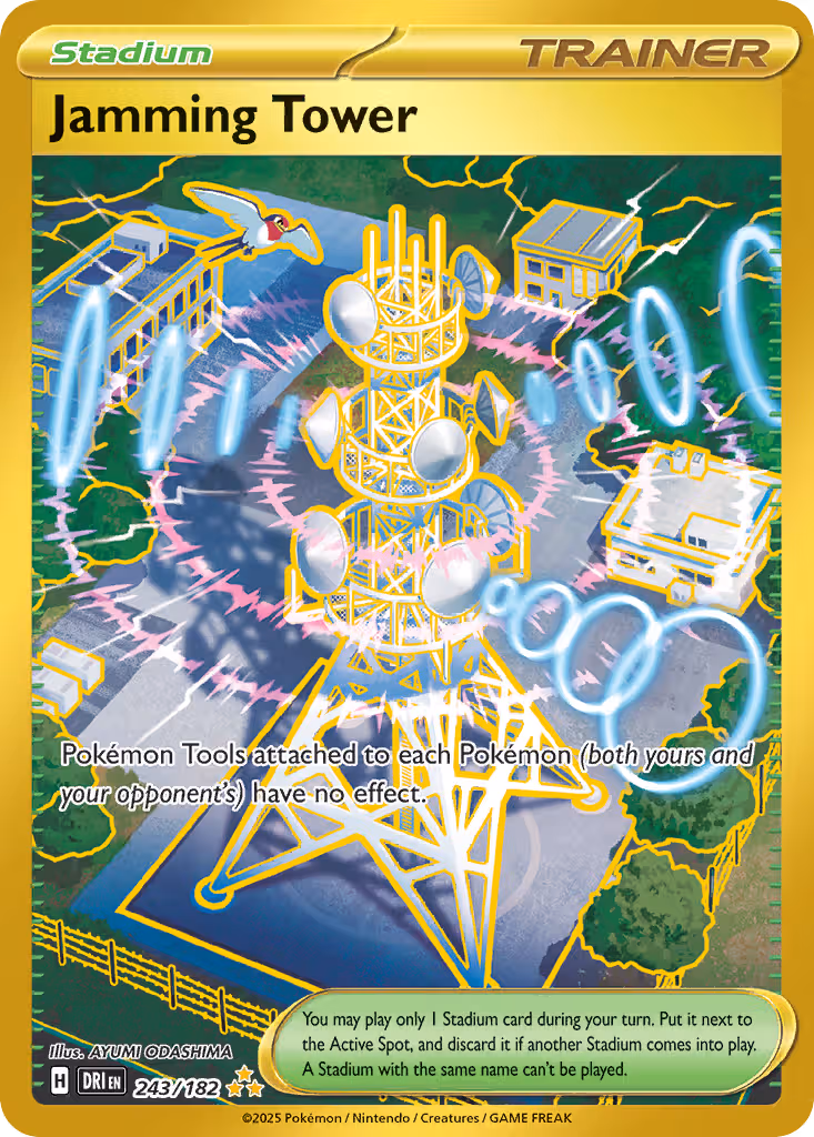 Jamming Tower 243/182 Pokemon card
