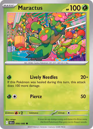 Maractus 8/86 Pokemon card