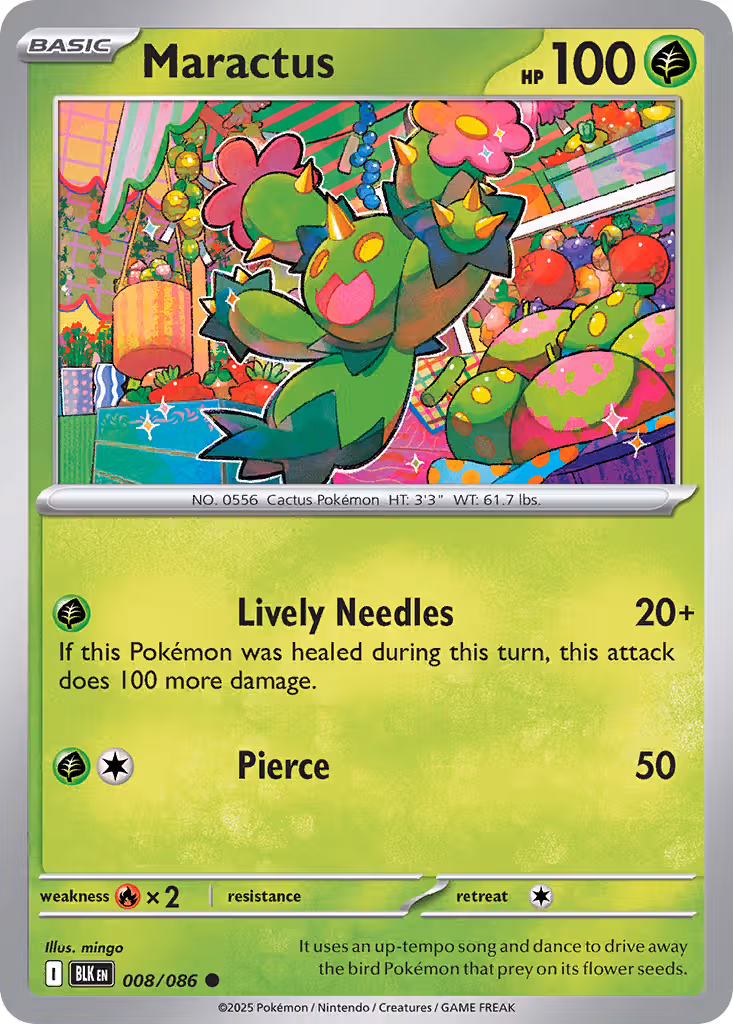 Maractus 8/86 Pokemon card