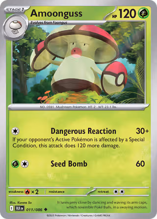 Amoonguss 11/86 Pokemon card