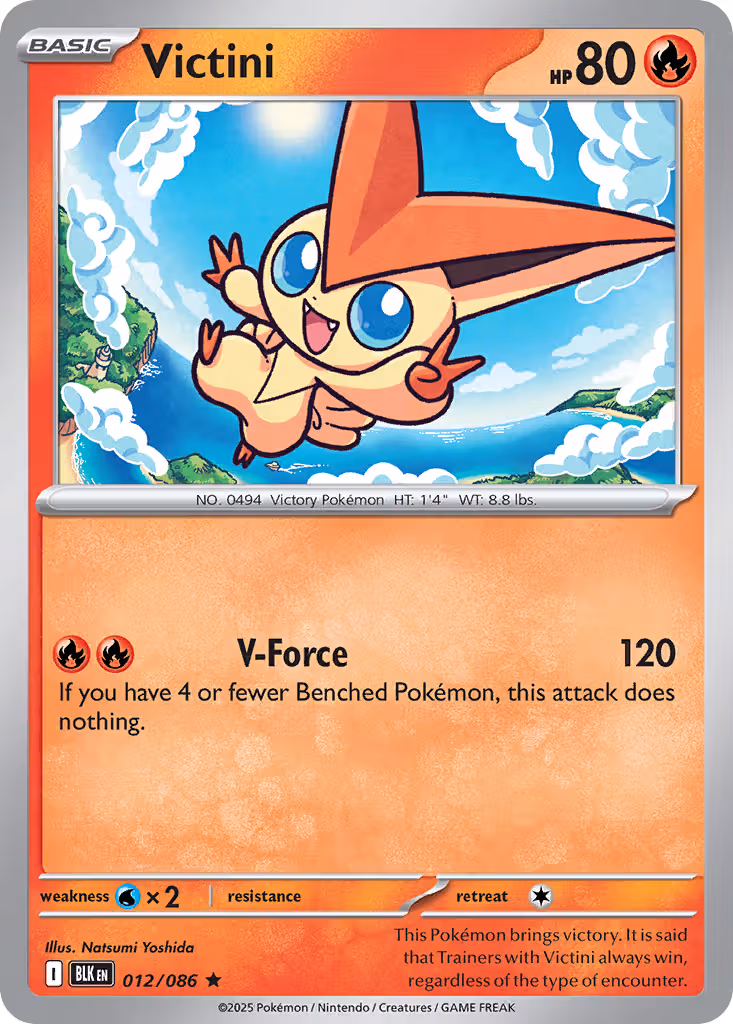 Victini 12/86 Pokemon card