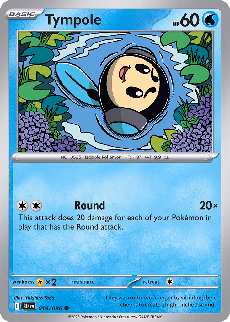Tympole 19/86 Pokemon card