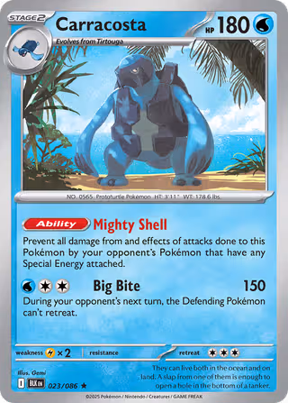Carracosta 23/86 Pokemon card
