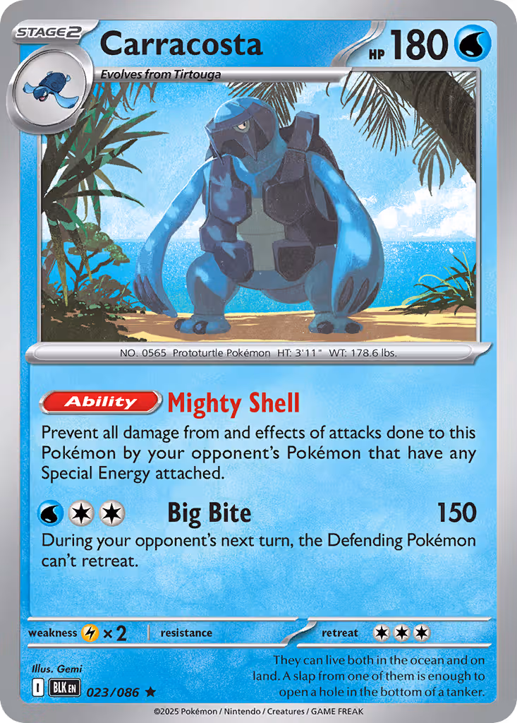 Carracosta 23/86 Pokemon card