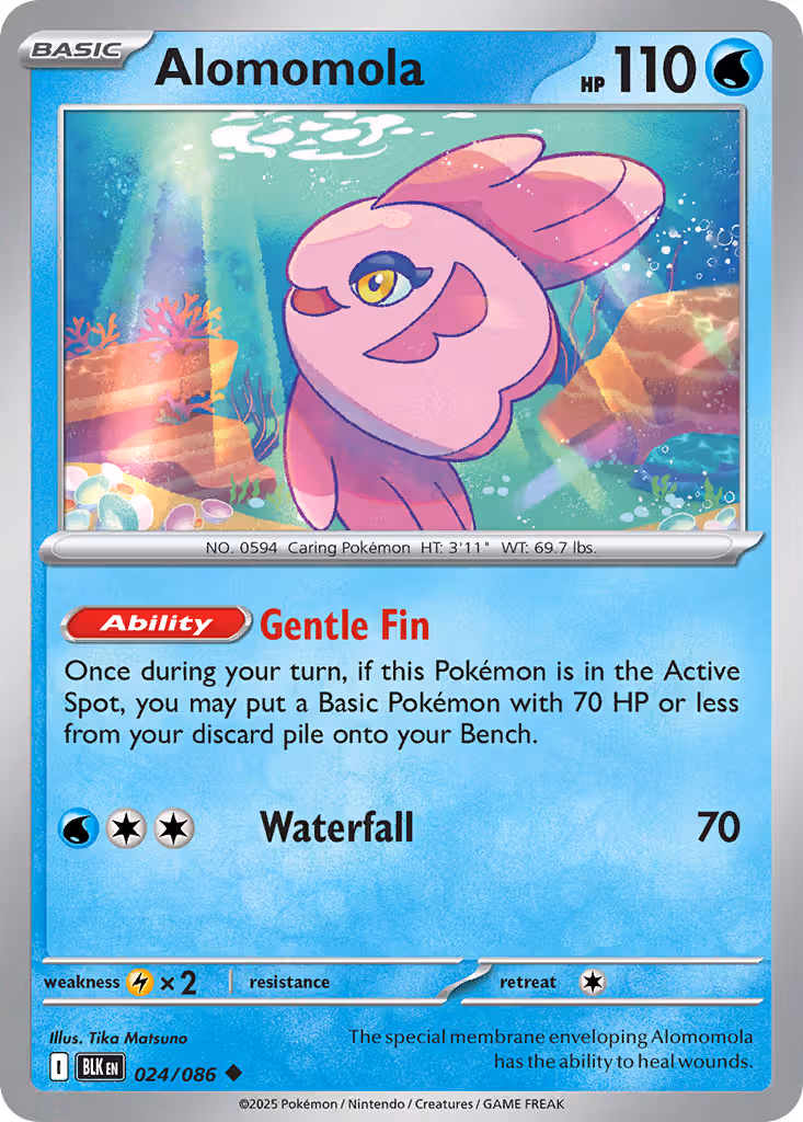 Alomomola 24/86 Pokemon card
