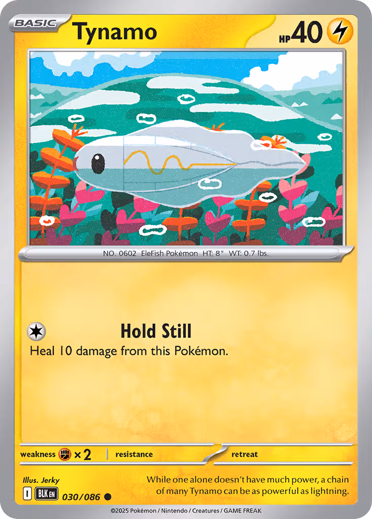 Tynamo 30/86 Pokemon card