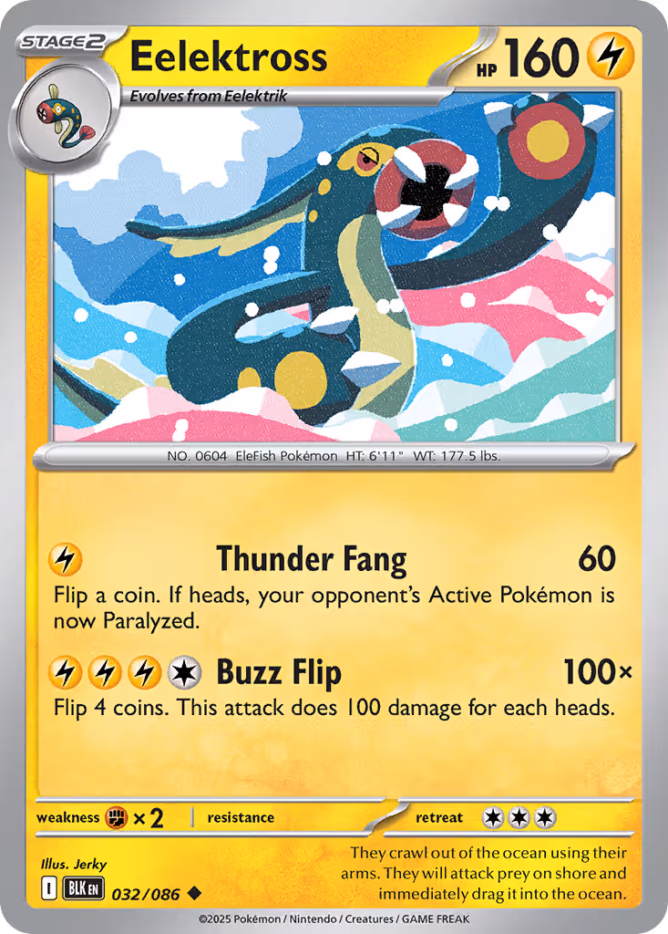 Eelektross 32/86 Pokemon card
