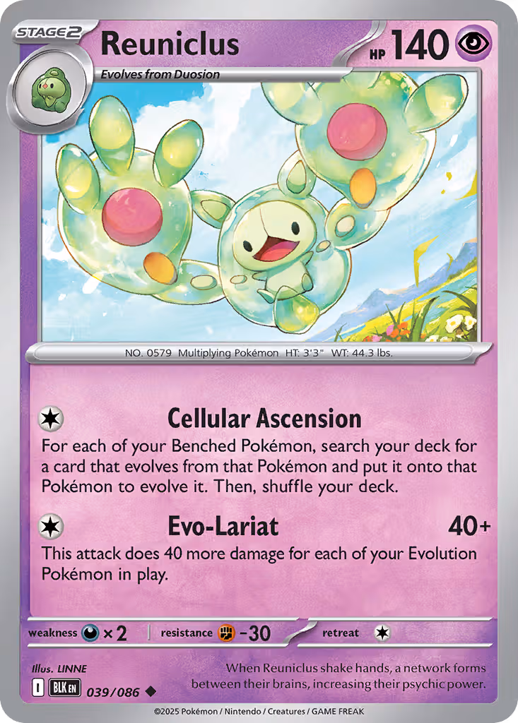 Reuniclus 39/86 Pokemon card
