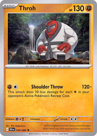 Throh 50/86 Pokemon card