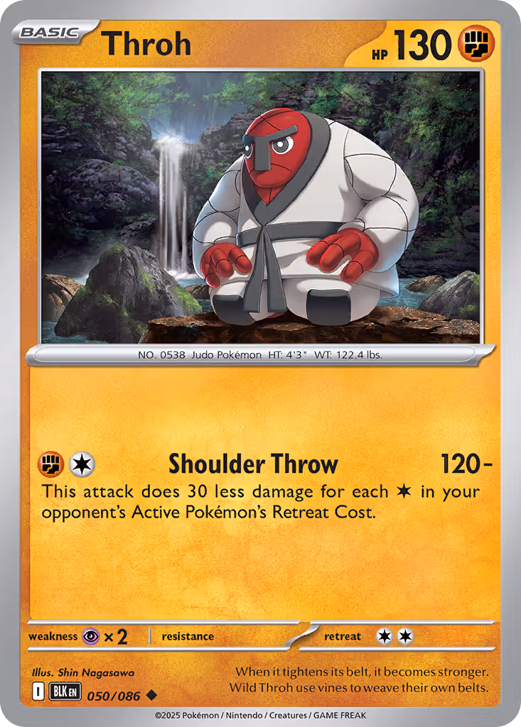 Throh 50/86 Pokemon card