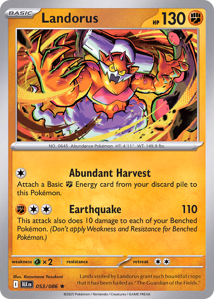 Landorus 53/86 Pokemon card