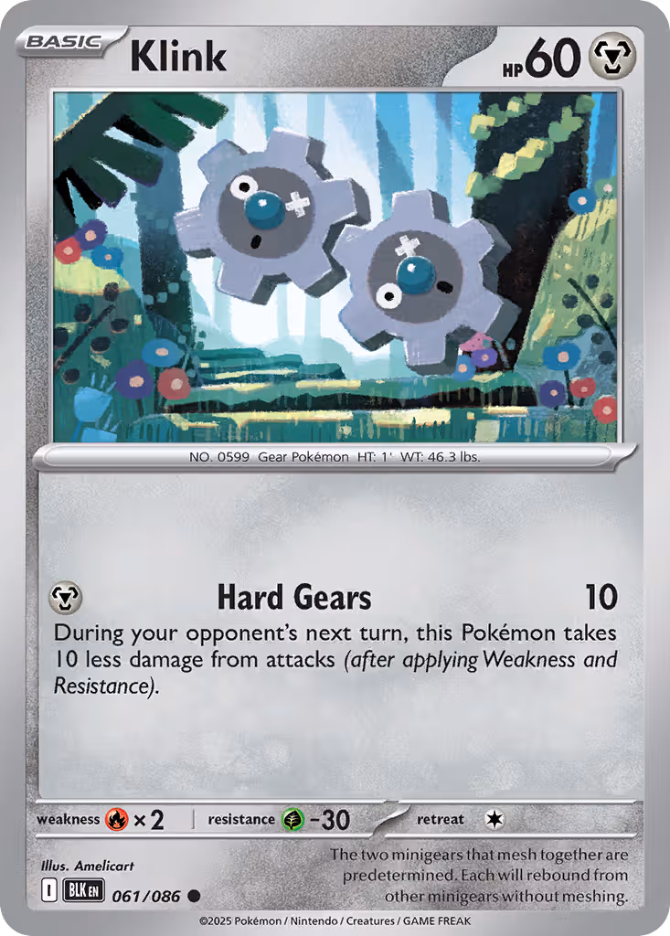 Klink 61/86 Pokemon card