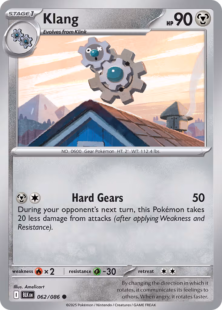 Klang 62/86 Pokemon card