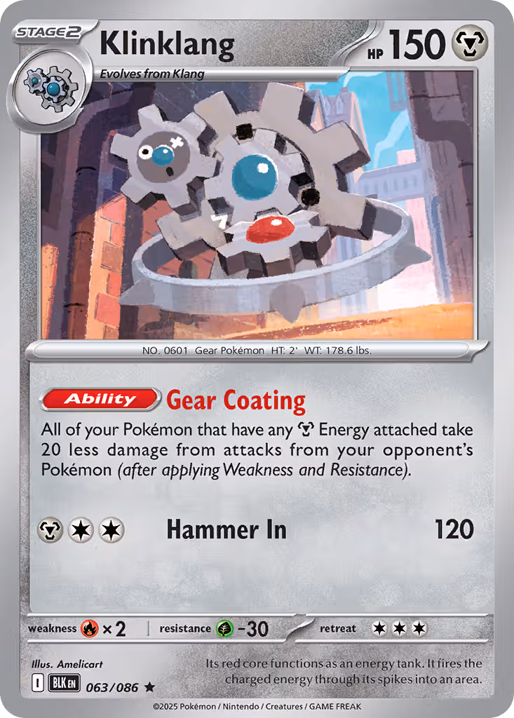 Klinklang 63/86 Pokemon card