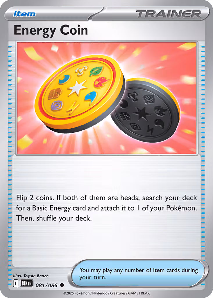 Energy Coin 81/86 Pokemon card
