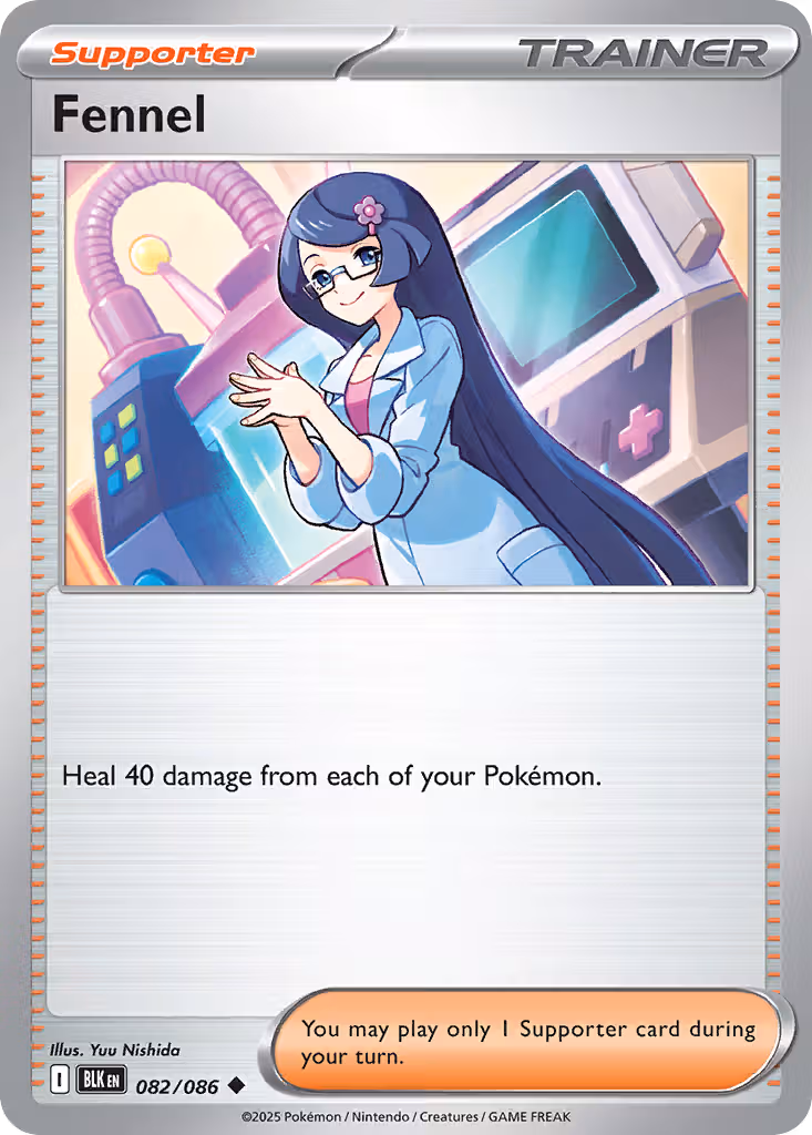 Fennel 82/86 Pokemon card