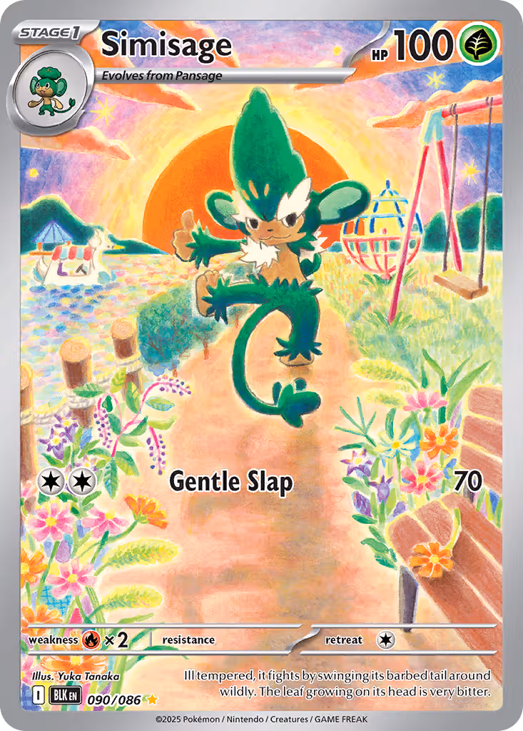 Simisage 90/86 Pokemon card