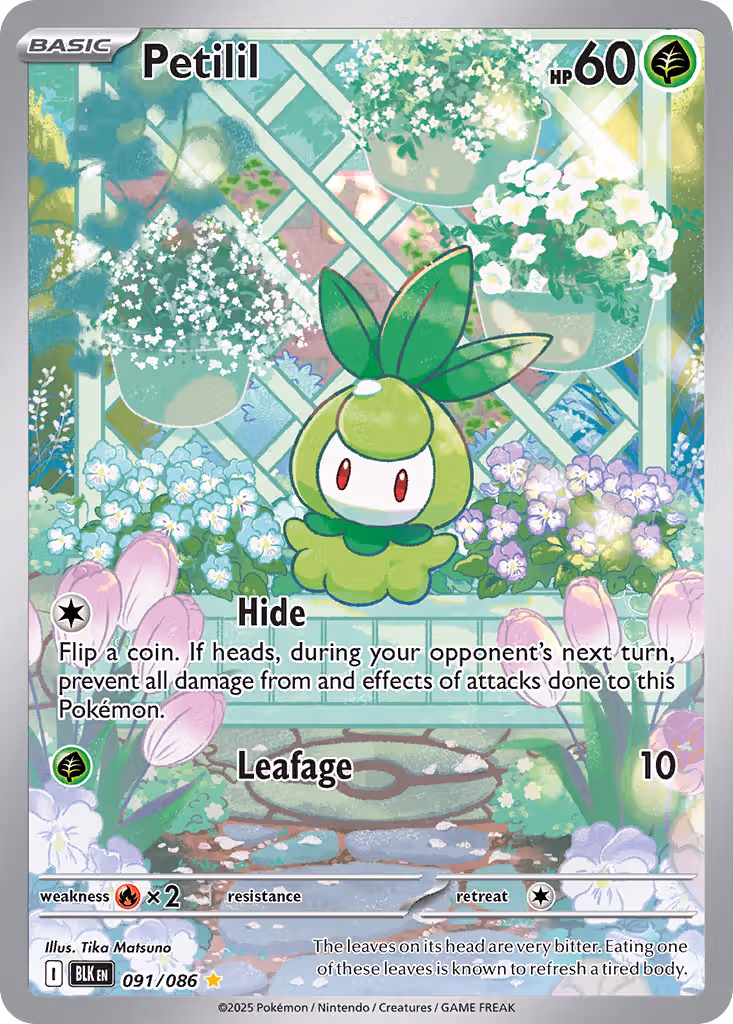 Petilil 91/86 Pokemon card