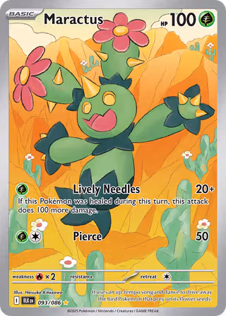 Maractus 93/86 Pokemon card