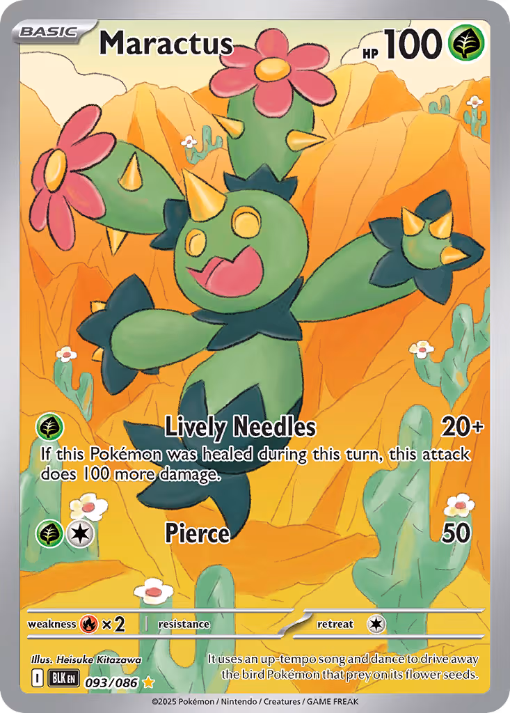 Maractus 93/86 Pokemon card