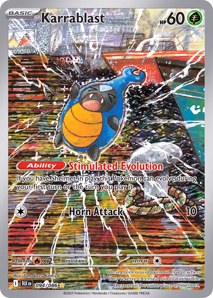 Karrablast 94/86 Pokemon card