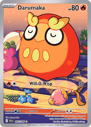 Darumaka 97/86 Pokemon card