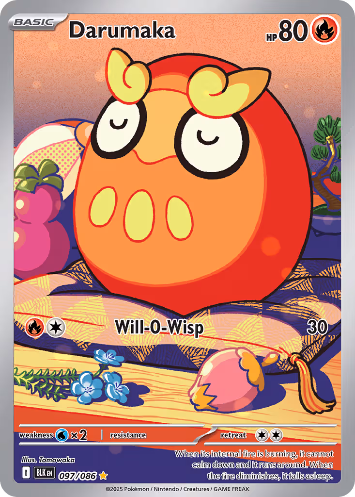 Darumaka 97/86 Pokemon card