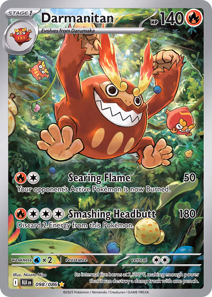 Darmanitan 98/86 Pokemon card
