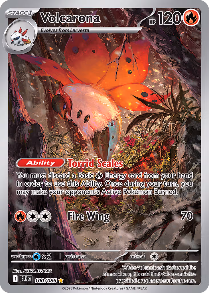 Volcarona 100/86 Pokemon card