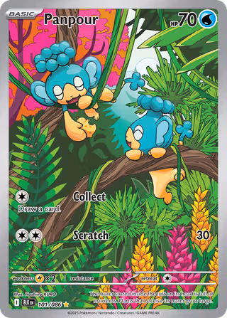 Panpour 101/86 Pokemon card