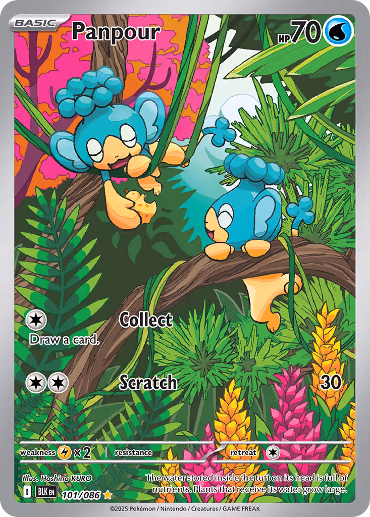 Panpour 101/86 Pokemon card