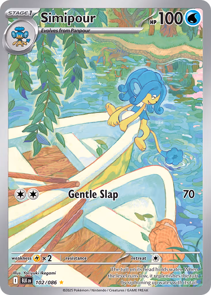 Simipour 102/86 Pokemon card