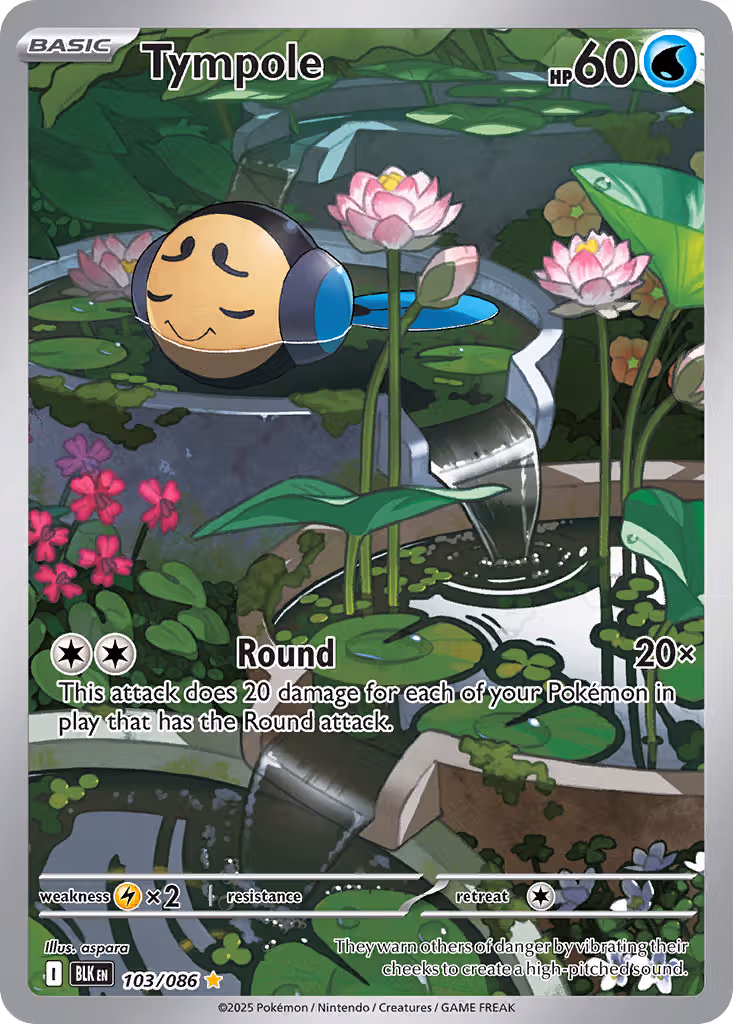 Tympole 103/86 Pokemon card