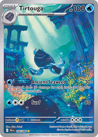 Tirtouga 106/86 Pokemon card