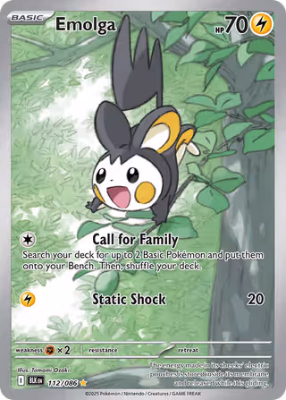 Emolga 112/86 Pokemon card