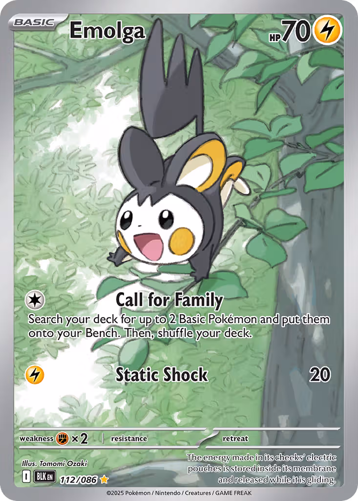 Emolga 112/86 Pokemon card
