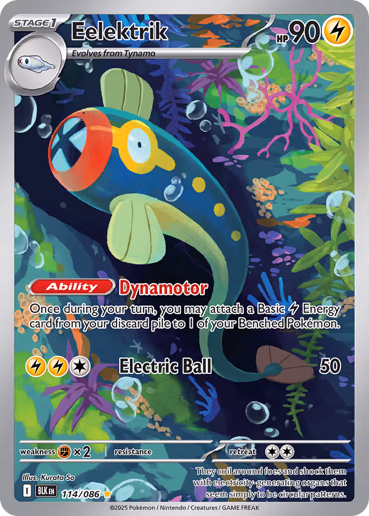 Eelektrik 114/86 Pokemon card