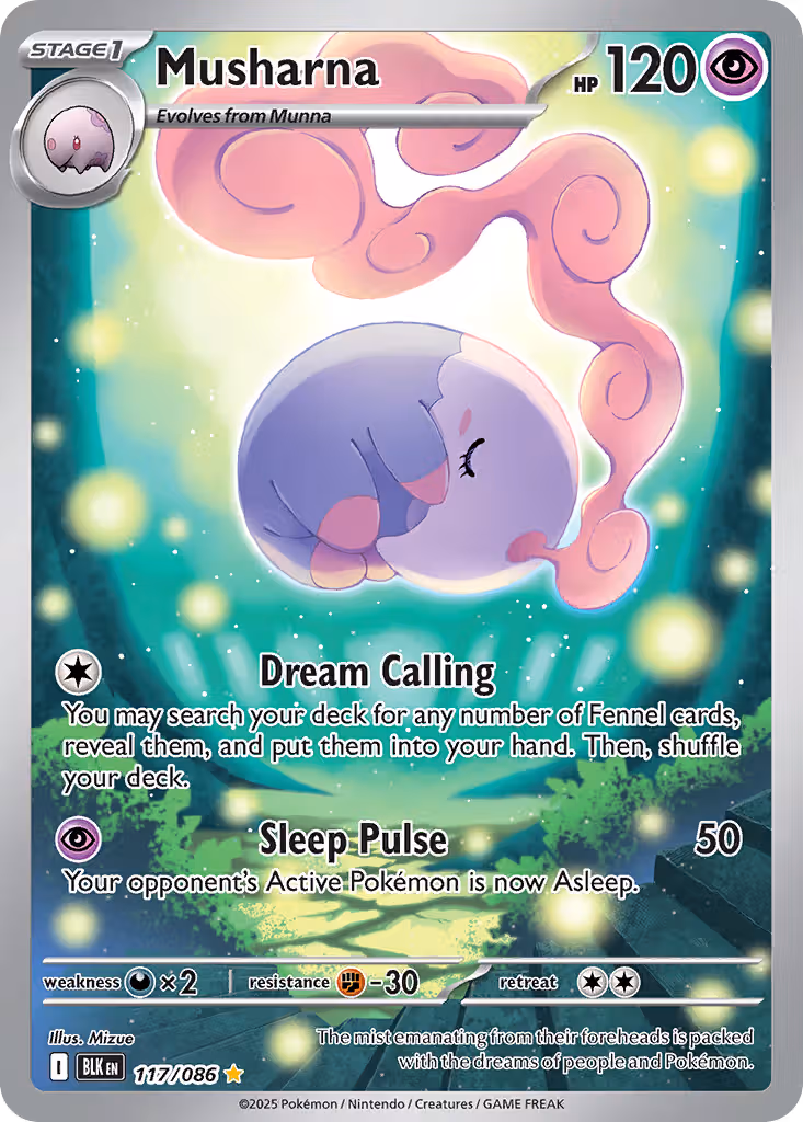 Musharna 117/86 Pokemon card