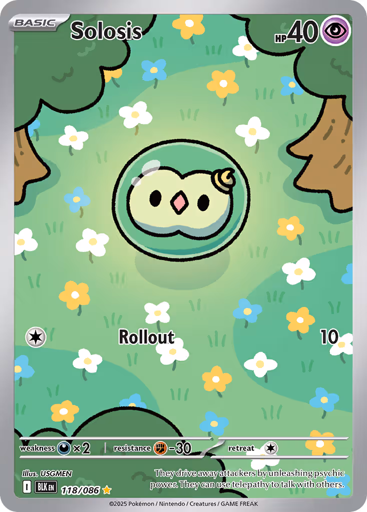 Solosis 118/86 Pokemon card