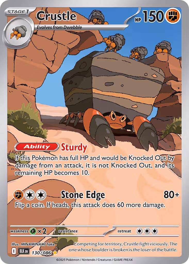 Crustle 130/86 Pokemon card