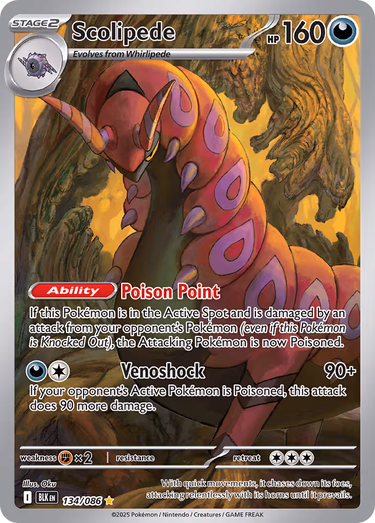 Scolipede 134/86 Pokemon card