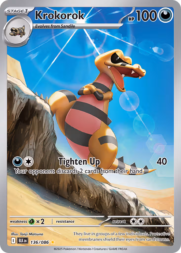 Krokorok 136/86 Pokemon card