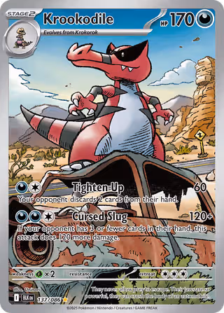 Krookodile 137/86 Pokemon card
