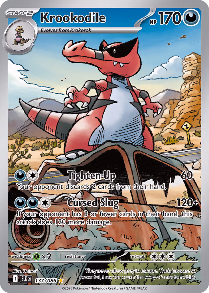 Krookodile 137/86 Pokemon card